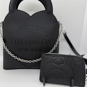 Return to Tiffany - Tiffany & Co. Black Bag & Cardholder